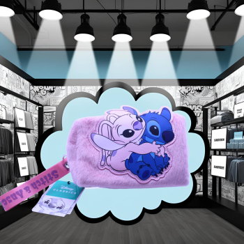 Disney Lilo & Stitch Kosmetiktasche Stitch & Angel (Cerdá) – Rosa